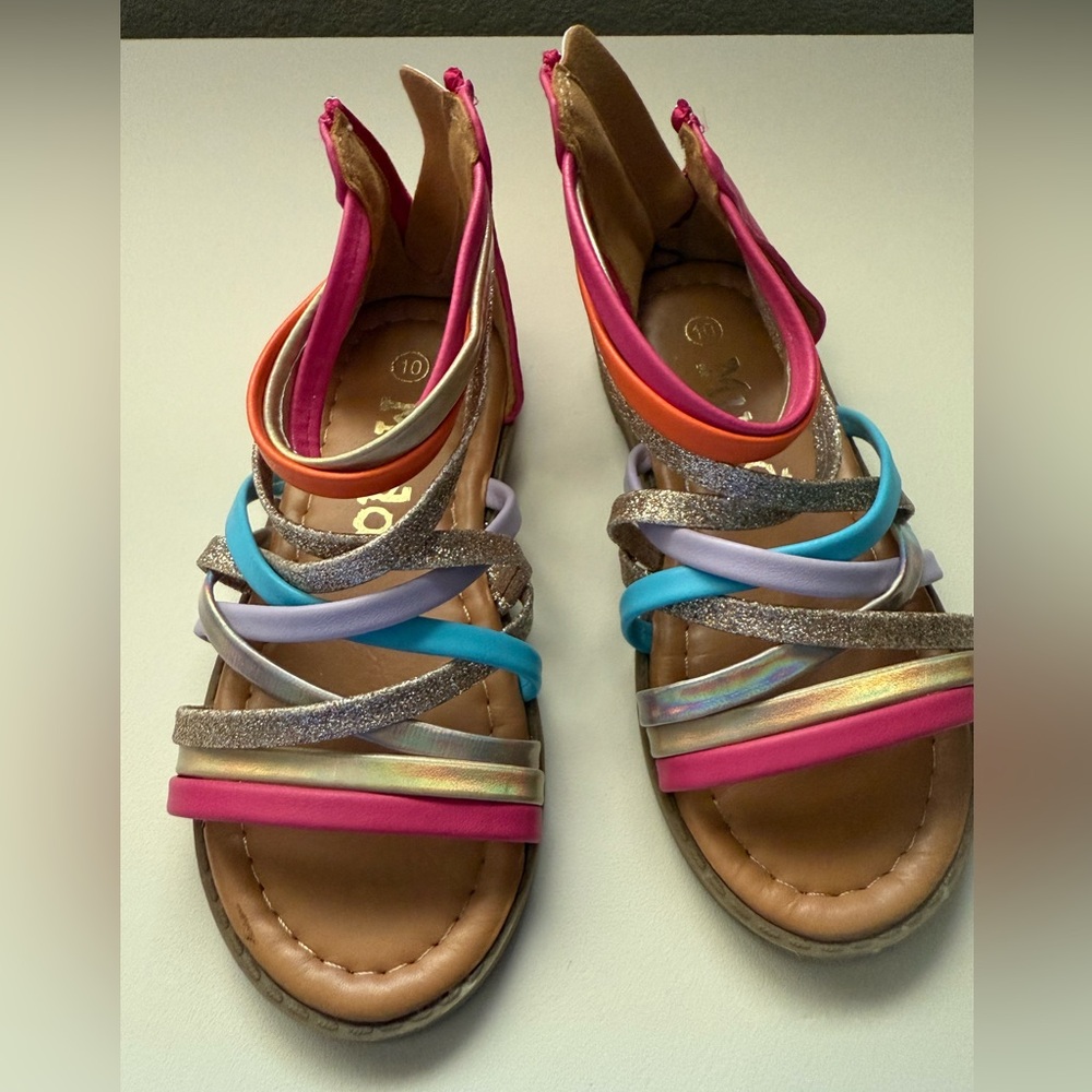 Mudd Multicolor Strappy Kids Sandals
